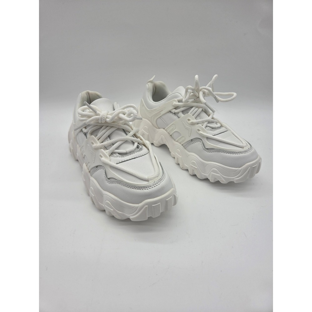 Unbranded Chunky Platform Sneakers White Womens Streetwear Dad Shoes